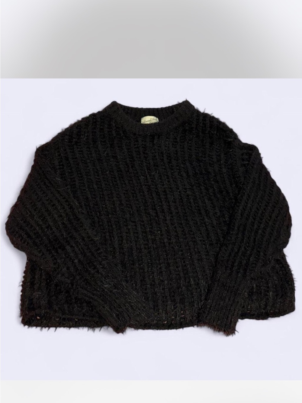 Universal Thread Black Knit Fuzzy Cardigan